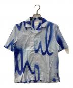 PAUL SMITHポールスミス）の古着「オープンカラーシャツ」｜ブルー