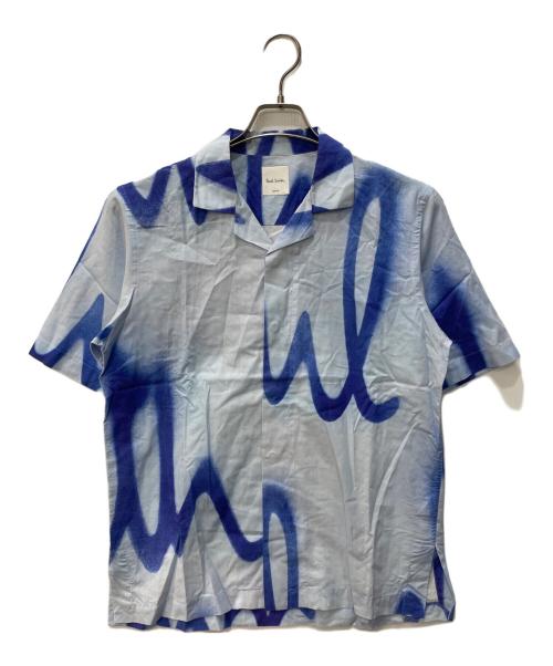 PAUL SMITH（ポールスミス）PAUL SMITH (ポールスミス) オープンカラーシャツ ブルー サイズ:Mの古着・服飾アイテム