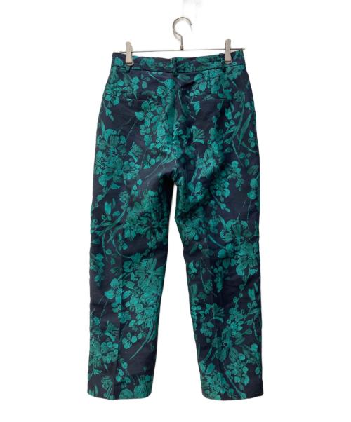 UNITED ARROWS（ユナイテッドアローズ）UNITED ARROWS (ユナイテッドアローズ) フラワージャガードパンツ グリーン サイズ:SIZE 40の古着・服飾アイテム