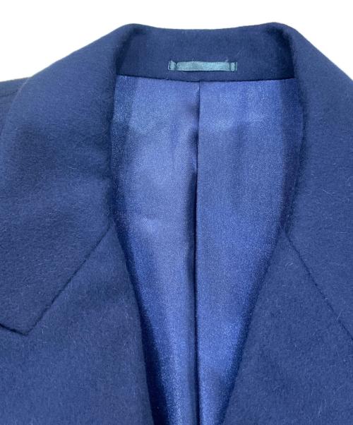 valentino mode（バレンティノモード）valentino mode (バレンティノモード) カシミヤチェスターコート ネイビー サイズ:Lの古着・服飾アイテム