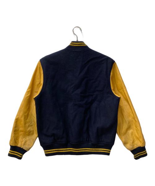 MACBETH（マクベス）MACBETH (マクベス) レザー切替スタジャン ネイビー サイズ:Ⅿの古着・服飾アイテム