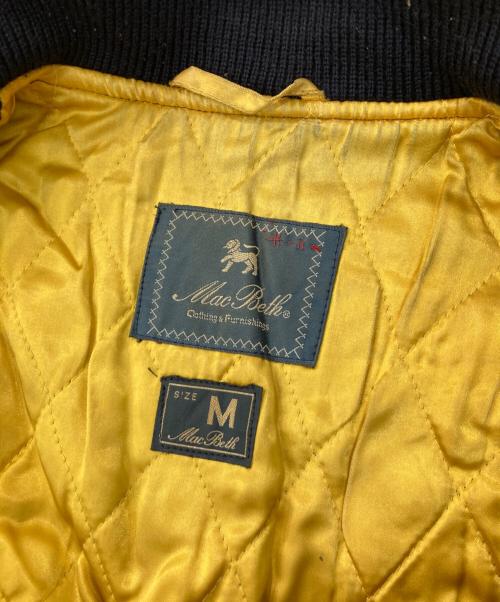 MACBETH（マクベス）MACBETH (マクベス) レザー切替スタジャン ネイビー サイズ:Ⅿの古着・服飾アイテム