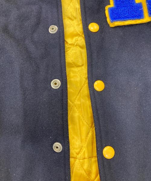 MACBETH（マクベス）MACBETH (マクベス) レザー切替スタジャン ネイビー サイズ:Ⅿの古着・服飾アイテム