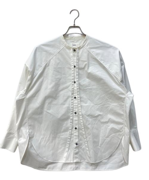 OHGA（オオガ）OHGA (オオガ) オーバーサイズ リボンボウタイブラウス ホワイト サイズ:Fの古着・服飾アイテム