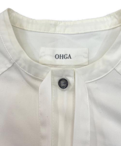 OHGA（オオガ）OHGA (オオガ) オーバーサイズ リボンボウタイブラウス ホワイト サイズ:Fの古着・服飾アイテム