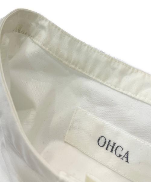 OHGA（オオガ）OHGA (オオガ) オーバーサイズ リボンボウタイブラウス ホワイト サイズ:Fの古着・服飾アイテム