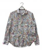 Frank&Eileenフランクアンドアイリーン）の古着「総柄リネンシャツ」｜マルチカラー