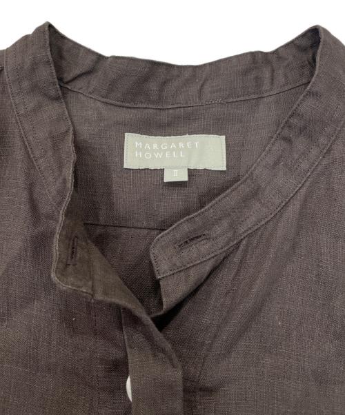 MARGARET HOWELL（マーガレットハウエル）MARGARET HOWELL (マーガレットハウエル) リネンシャツ ブラウン サイズ:2の古着・服飾アイテム
