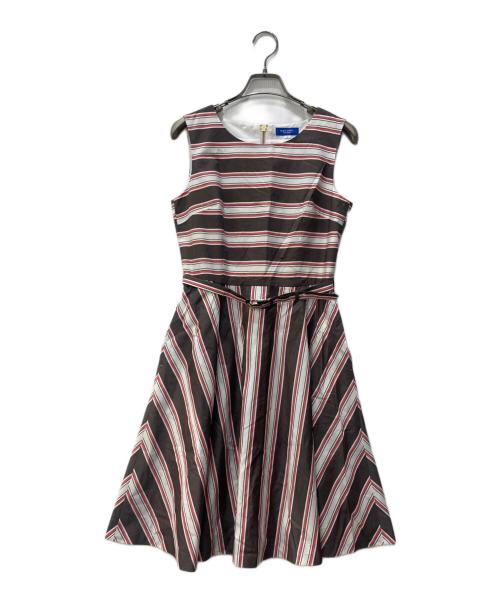 BLUE LABEL CRESTBRIDGE（ブルーレーベルクレストブリッジ）BLUE LABEL CRESTBRIDGE (ブルーレーベルクレストブリッジ) ノースリーブワンピース ブラウン サイズ:Mの古着・服飾アイテム