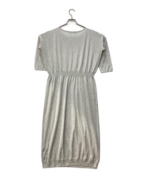 evam eva（エヴァムエヴァ）evam eva (エヴァムエヴァ) コットンニットワンピース グレー サイズ:サイズ表記なしの古着・服飾アイテム
