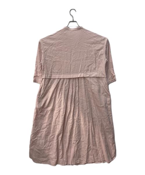 nest Robe（ネストローブ）nest Robe (ネストローブ) リネン混スキッパーシャツワンピース ピンク サイズ:FREEの古着・服飾アイテム