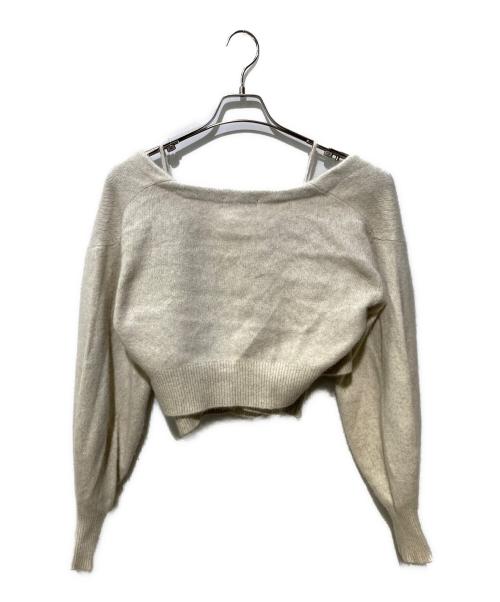 Snidel（スナイデル）Snidel (スナイデル) フォックスキャミ×カーデアンサンブル ベージュ サイズ:FREEの古着・服飾アイテム