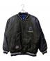 Pro Player（プロ プレイヤー）の古着「レザースタジャン」｜ネイビー×ブラック