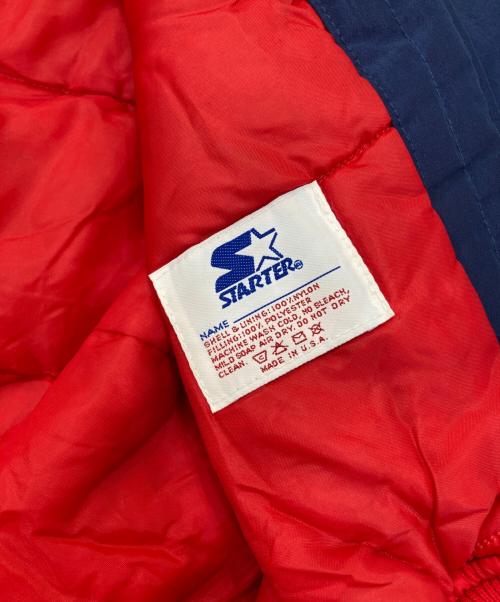 GENUINE MERCHANDISE by STARTER（ジェニュイン マーチャンダイズ バイ スターター）GENUINE MERCHANDISE by STARTER (ジェニュイン マーチャンダイズ バイ スターター) ベースボールナイロンジャケット ネイビー サイズ:Lの古着・服飾アイテム