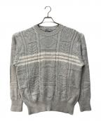 COMME des GARCONS HOMMEコムデギャルソン オム）の古着「ケーブルニット」｜グレー