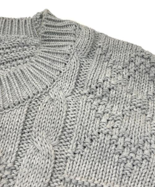 COMME des GARCONS HOMME（コムデギャルソン オム）COMME des GARCONS HOMME (コムデギャルソン オム) ケーブルニット グレー サイズ:サイズ表記無しの古着・服飾アイテム