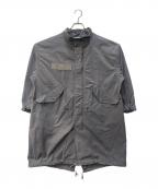 VOTE MAKE NEW CLOTHESヴォートメイクニュークローズ）の古着「ミリタリーナイロンモッズコート」｜グレー