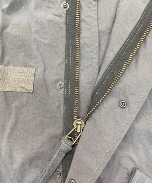 VOTE MAKE NEW CLOTHES（ヴォートメイクニュークローズ）VOTE MAKE NEW CLOTHES (ヴォートメイクニュークローズ) ミリタリーナイロンモッズコート グレー サイズ:SMALLの古着・服飾アイテム