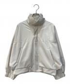 MIDIUMISOLIDミディウミソリッド）の古着「ナイロンジャージージャケット」｜ベージュ