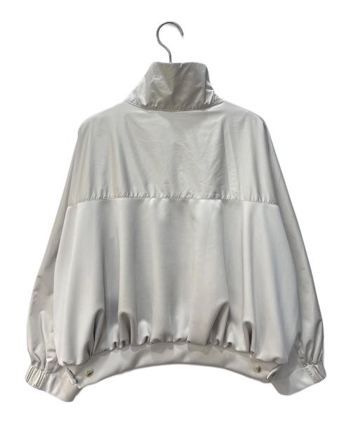 MIDIUMISOLID（ミディウミソリッド）MIDIUMISOLID (ミディウミソリッド) ナイロンジャージージャケット ベージュ サイズ:Fの古着・服飾アイテム