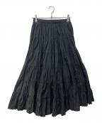 MARIHAマリハ）の古着「ギャザースカート」｜ブラック