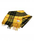 JOHNSTONS OF ELGINジョンストンズオブエルガン）の古着「大判カシミヤマフラー」｜イエロー