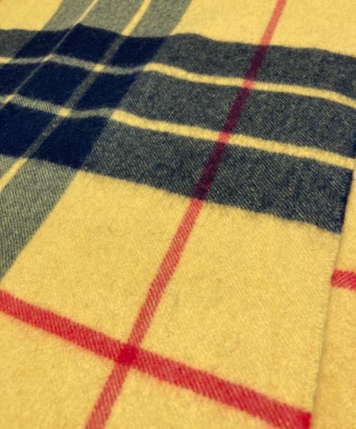 JOHNSTONS OF ELGIN（ジョンストンズオブエルガン）JOHNSTONS OF ELGIN (ジョンストンズオブエルガン) 大判カシミヤマフラー イエローの古着・服飾アイテム