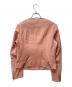 EPOCA (エポカ) ノーカラーレザーライダースジャケット ピンク サイズ:40：6000円