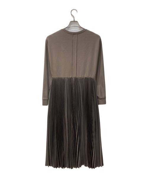 EPOCA Lu TECS（エポカ）EPOCA Lu TECS (エポカ) プリーツコンビワンピース ベージュ サイズ:38の古着・服飾アイテム