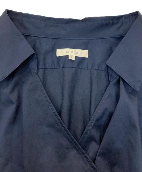 EPOCA（エポカ）EPOCA (エポカ) スキッパーカシュクールワンピース ネイビー サイズ:38の古着・服飾アイテム