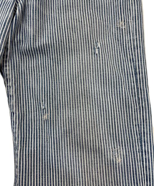 45R（フォーティファイブ・アール）45R (フォーティファイブ・アール) ヒッコリーパンツ インディゴ サイズ:SIZE W26の古着・服飾アイテム