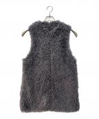 JOURNAL STANDARDジャーナルスタンダード）の古着「エコファーベスト ロングジレ」｜グレー