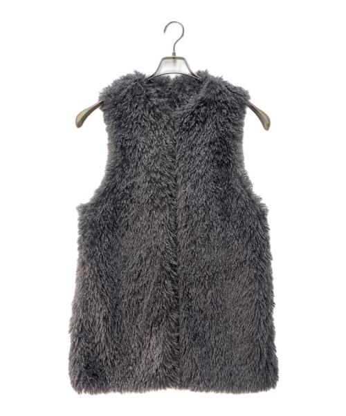 JOURNAL STANDARD（ジャーナルスタンダード）JOURNAL STANDARD (ジャーナルスタンダード) エコファーベスト ロングジレ グレー サイズ:サイズ表記無しの古着・服飾アイテム