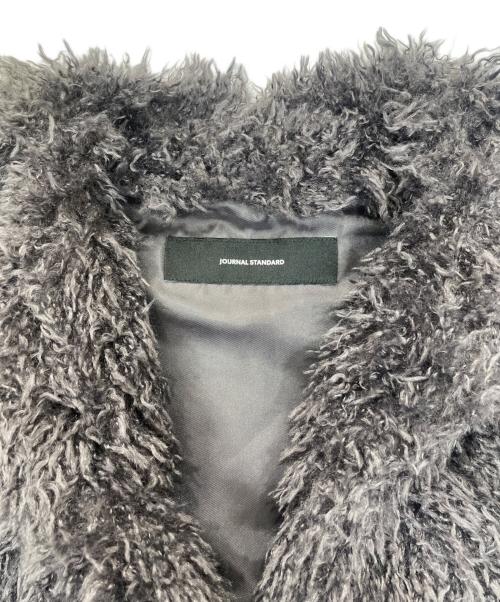 JOURNAL STANDARD（ジャーナルスタンダード）JOURNAL STANDARD (ジャーナルスタンダード) エコファーベスト ロングジレ グレー サイズ:サイズ表記無しの古着・服飾アイテム