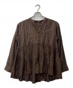 green label relaxingグリーンレーベルリラクシング）の古着「全方位映えブラウス」｜ブラウン