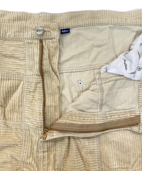 JOHNNY BLAZE（ジョニーブレイズ）JOHNNY BLAZE (ジョニーブレイズ) パッチワークコーデュロイパンツ ベージュ サイズ:42の古着・服飾アイテム