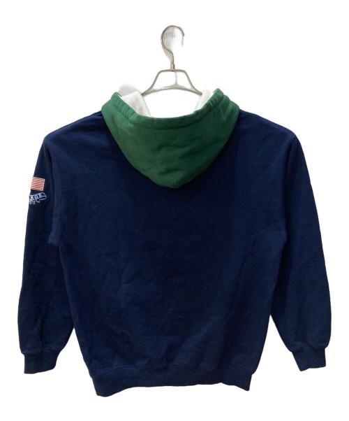 X-LARGE（エクストララージ）X-LARGE (エクストララージ) ハーフジップパーカー ネイビー サイズ:Mの古着・服飾アイテム