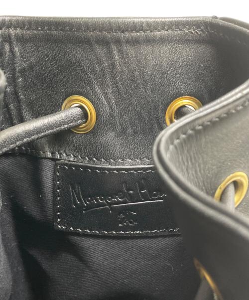 MARGARET HOWELL（マーガレットハウエル）MARGARET HOWELL (マーガレットハウエル) レザー巾着バッグ ブラックの古着・服飾アイテム