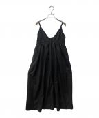 SLOBE IENAスローブ イエナ）の古着「タフタギャザーキャミワンピース」｜ブラック
