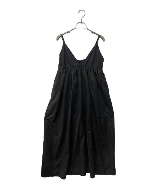 SLOBE IENA（スローブ イエナ）SLOBE IENA (スローブ イエナ) タフタギャザーキャミワンピース ブラック サイズ:38の古着・服飾アイテム