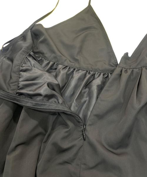 SLOBE IENA（スローブ イエナ）SLOBE IENA (スローブ イエナ) タフタギャザーキャミワンピース ブラック サイズ:38の古着・服飾アイテム