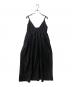 SLOBE IENA（スローブ イエナ）の古着「タフタギャザーキャミワンピース」｜ブラック
