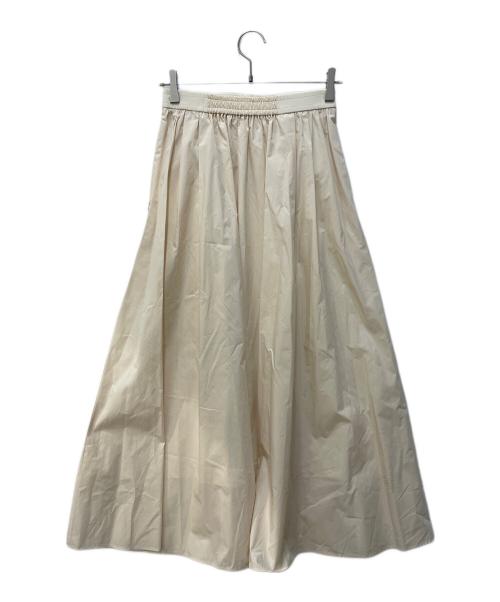 BEAUTY&YOUTH（ビューティーアンドユース）BEAUTY&YOUTH (ビューティーアンドユース) タイプライター ギャザーマキシスカート ベージュ サイズ:Ｓ 未使用品の古着・服飾アイテム