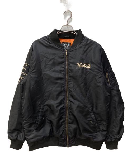 Norton（ノートン）Norton (ノートン) MA-1ジャケット ブラック サイズ:XLの古着・服飾アイテム