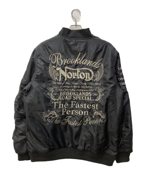 Norton（ノートン）Norton (ノートン) MA-1ジャケット ブラック サイズ:XLの古着・服飾アイテム