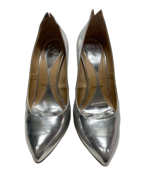 ALEXANDER McQUEEN（アレキサンダーマックイーン）ALEXANDER McQUEEN (アレキサンダーマックイーン) ヒールパンプス シルバー サイズ:37の古着・服飾アイテム