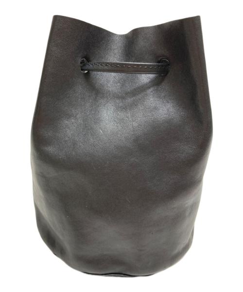 CI-VA（チーバ）CI-VA (チーバ) レザー巾着ショルダーバッグ ブラックの古着・服飾アイテム