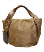 russetラシット）の古着「花柄トートバッグ」｜ゴールド