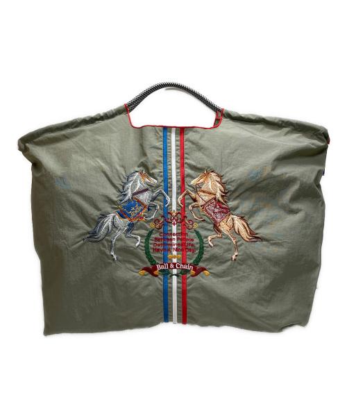 BALL & CHAIN（ボールアンドチェーン）BALL & CHAIN (ボールアンドチェーン) エコバッグ カーキの古着・服飾アイテム