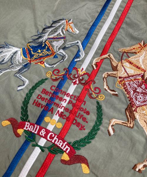 BALL & CHAIN（ボールアンドチェーン）BALL & CHAIN (ボールアンドチェーン) エコバッグ カーキの古着・服飾アイテム